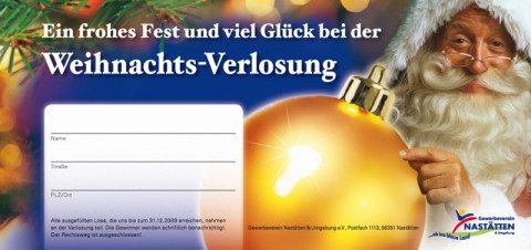 Los der Weihnachtsverlosung